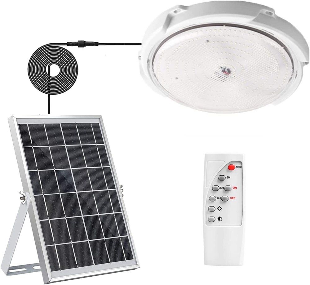 100W Solar Ceiling Light with Remote Control