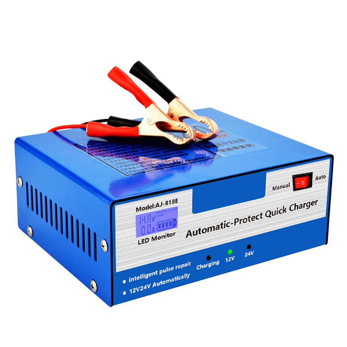 12V/24V Heavy Duty Smart Car Battery Charger Starter