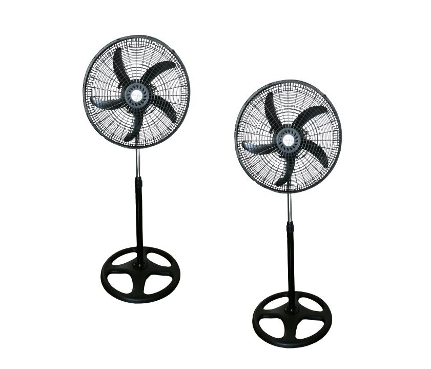 18" Pedestal Fan Adjustable Standing Fan for Home & Office - Set of 2