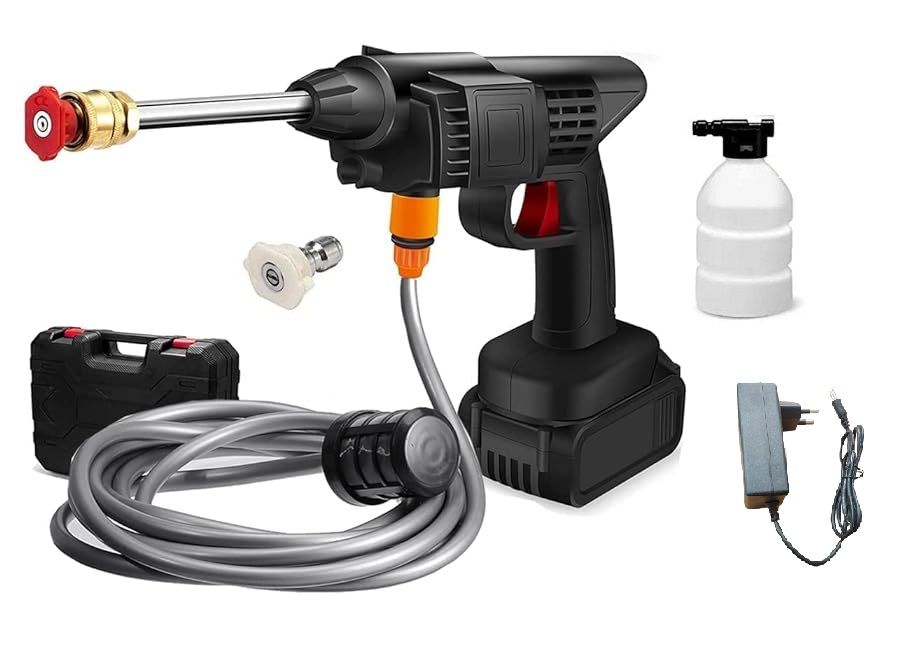 48V Cordless High-Pressure Power Washer Gun - Portable Cleaning Tool