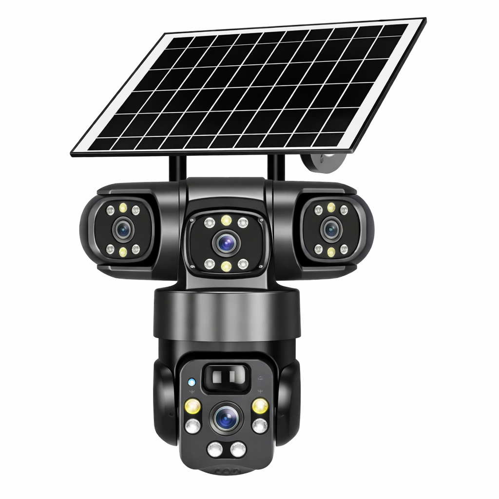 4G Solar PTZ Camera - Triple Lens, Outdoor