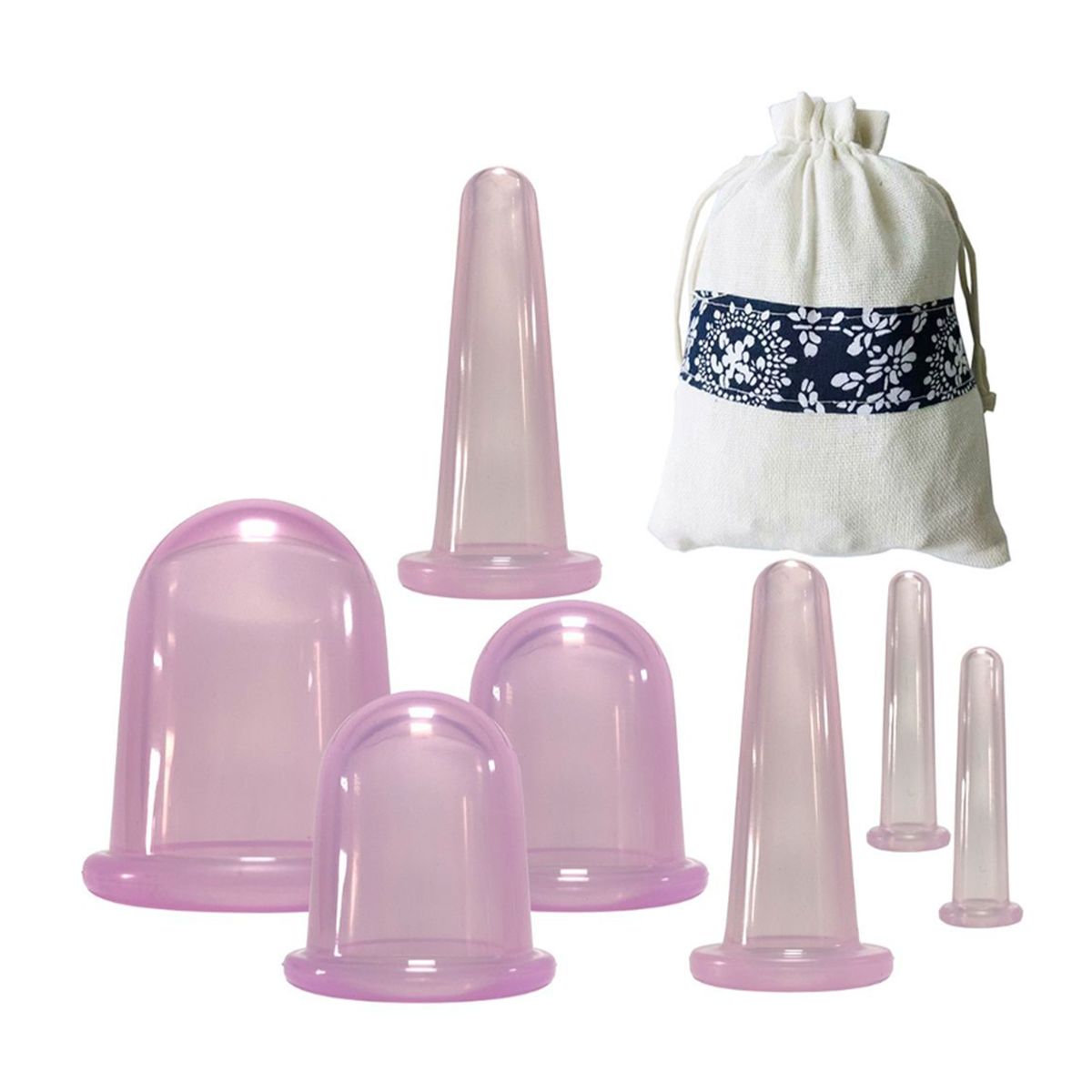 7 Pcs Cupping Therapy Set Silicone Anti Cellulite Cup Massage Cups Home Use