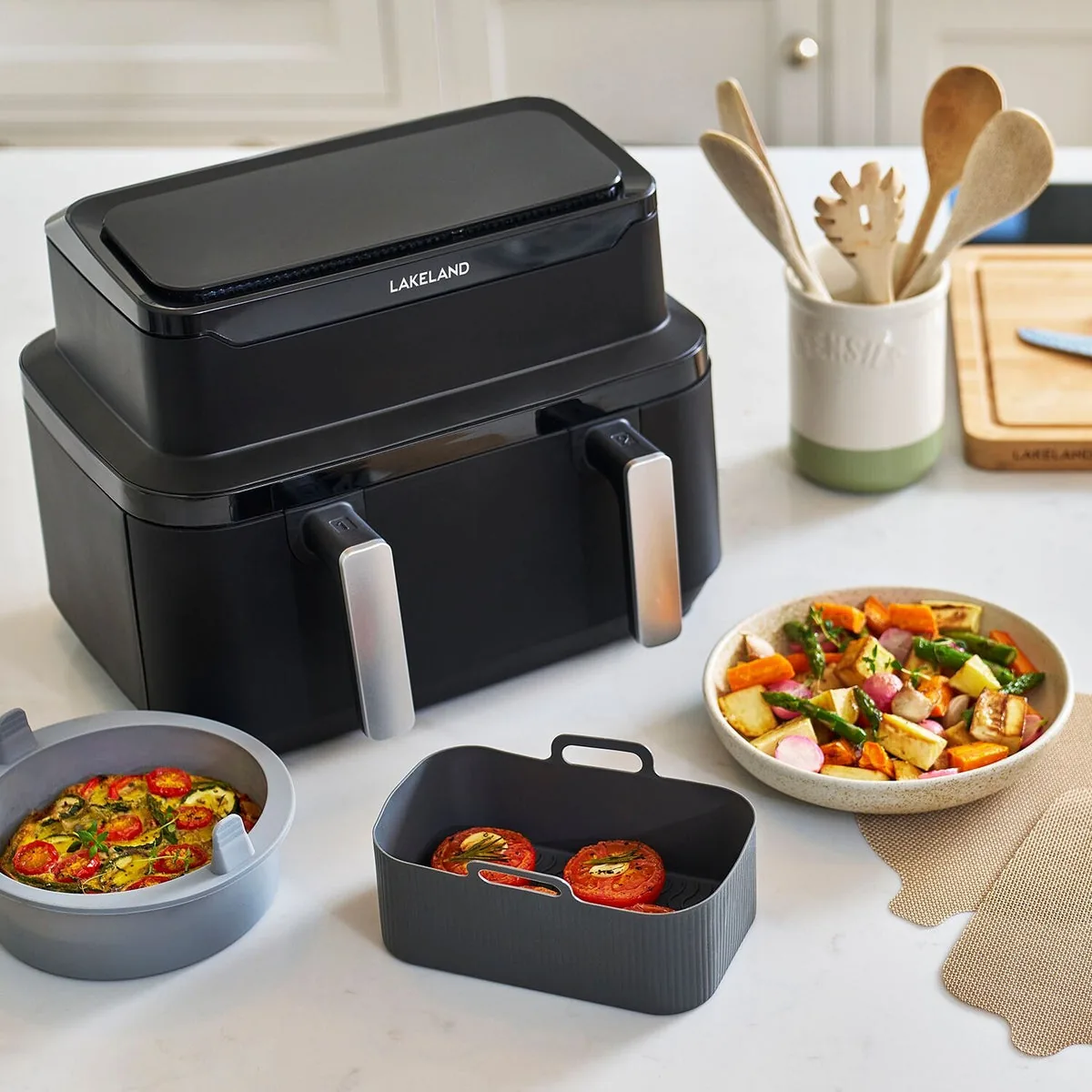 Oblong Silicone Air Fryer Basket - Universal Fit