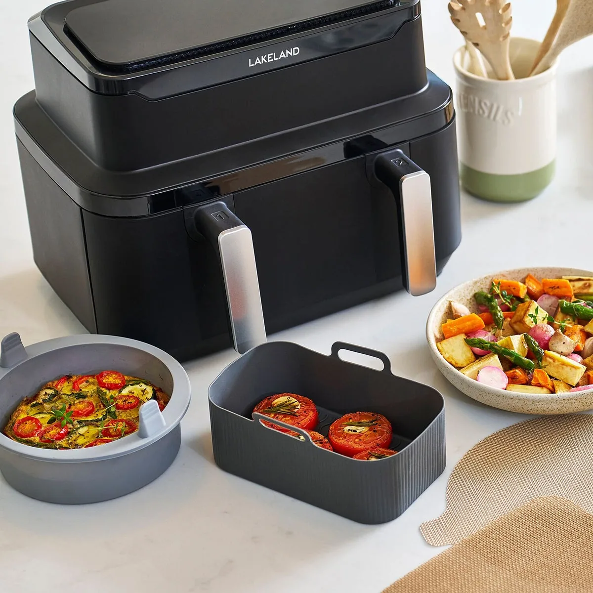 Oblong Silicone Air Fryer Basket - Universal Fit