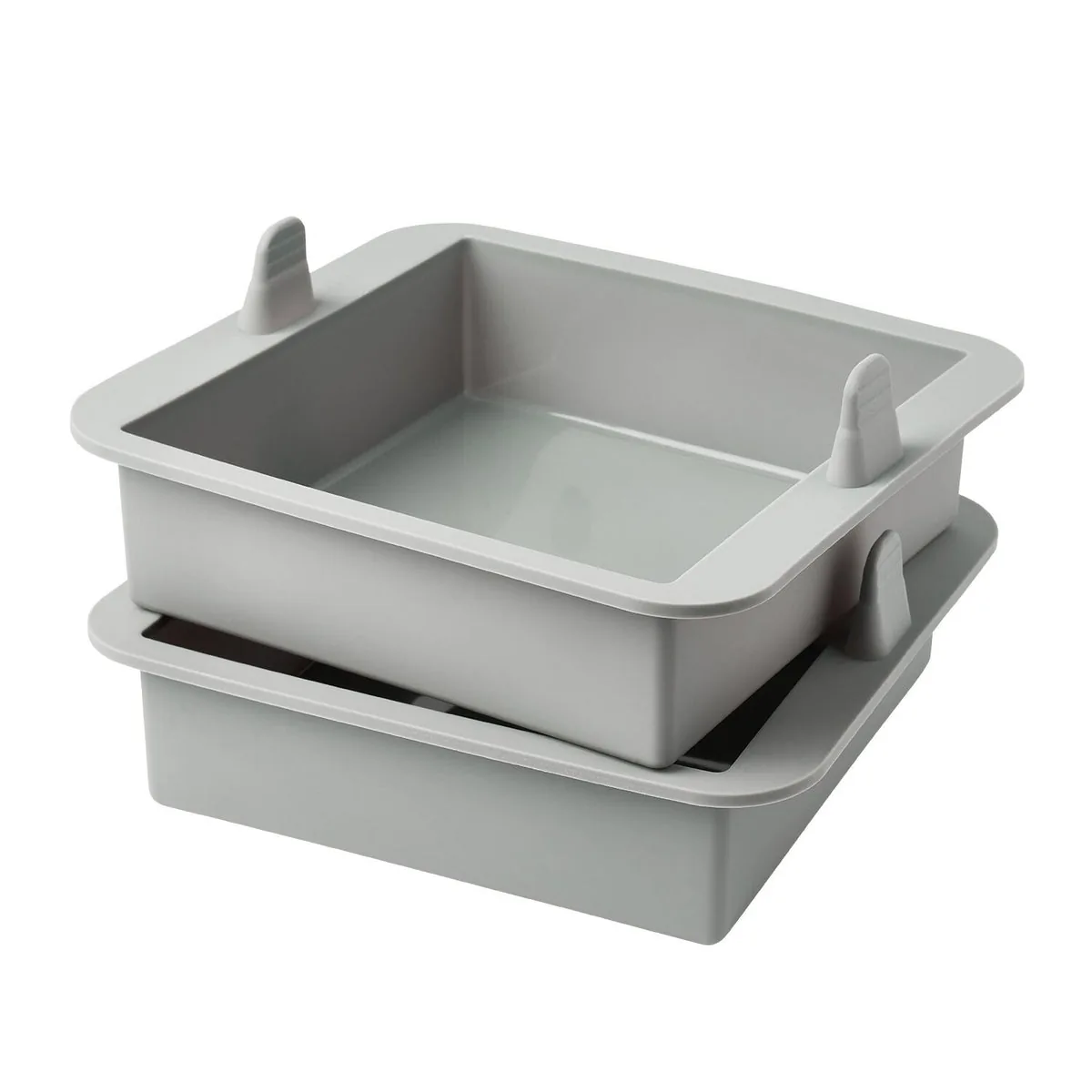 2 Lakeland Air Fryer Square Silicone Moulds - Universal Fit