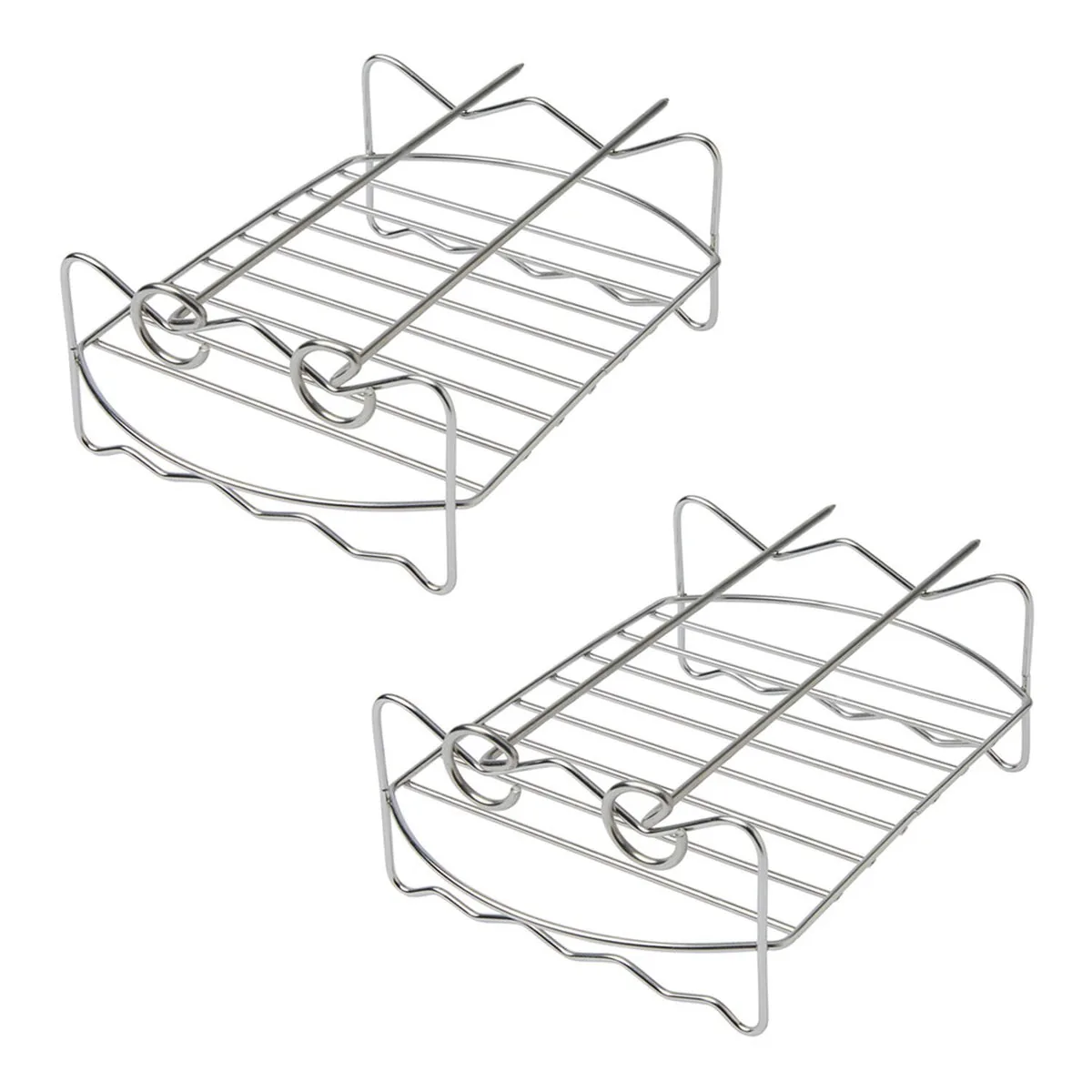 Air Fryer Rack With Skewers - Universal Fit