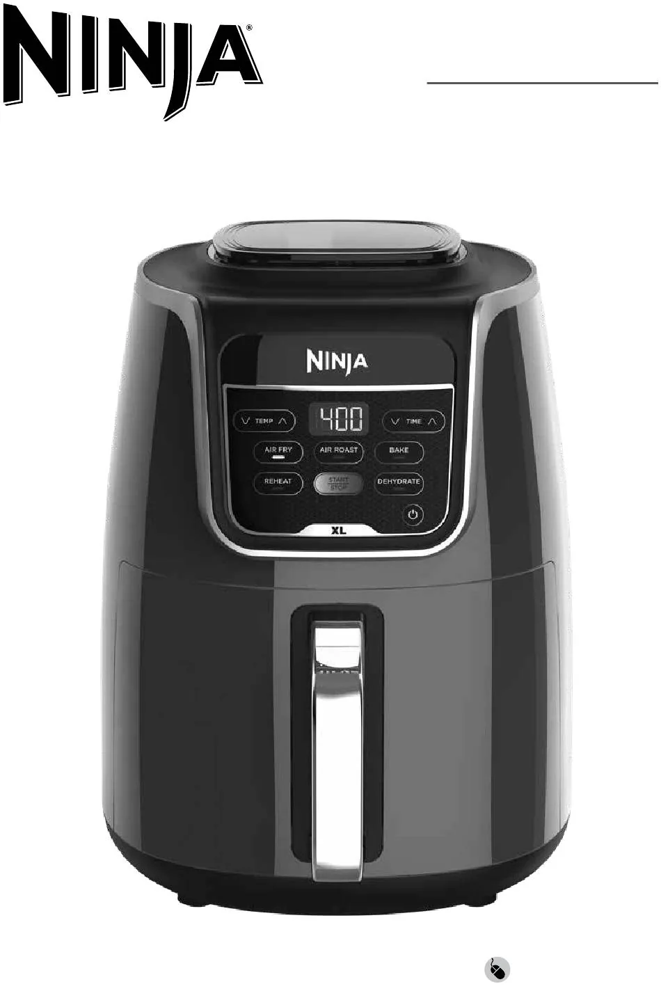 Ninja Air Fryer XL AF150 - 5.2L - Black
