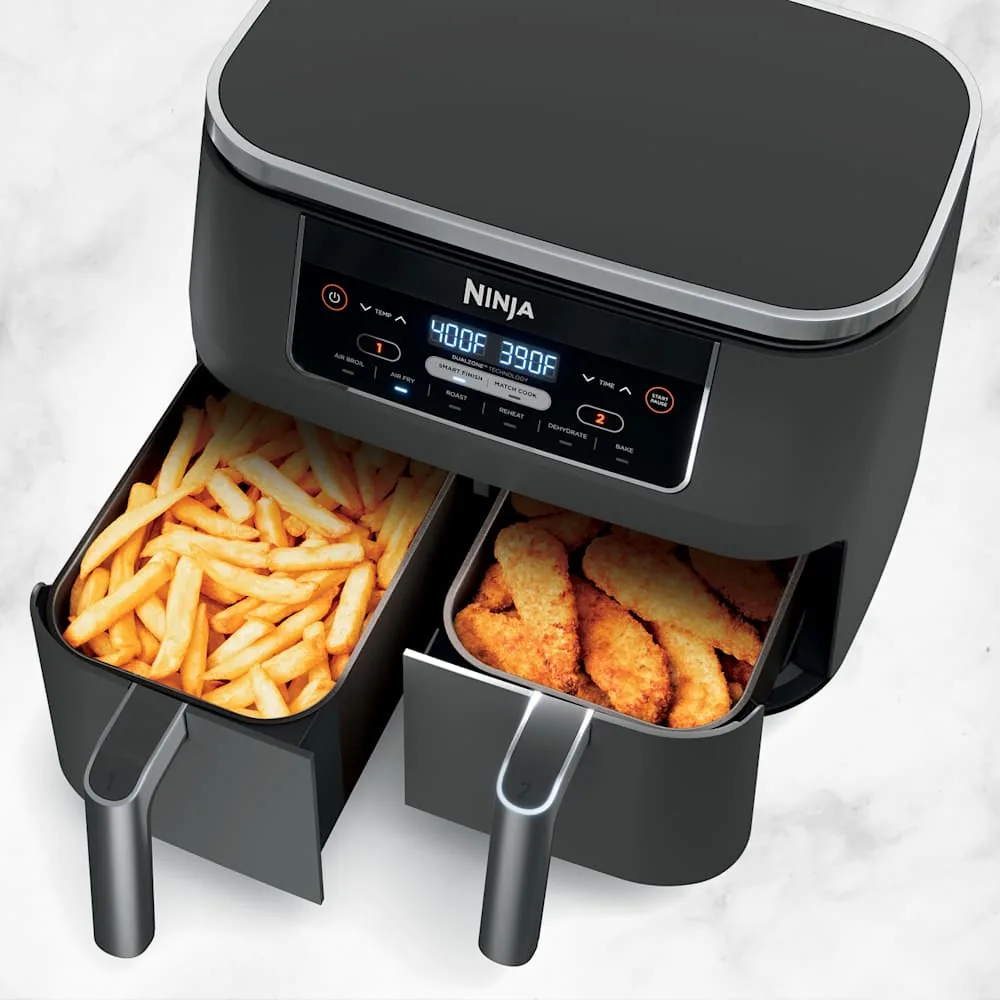 Ninja Foodi Dual Zone Air Fryer DZ201 - 7.6L - Black
