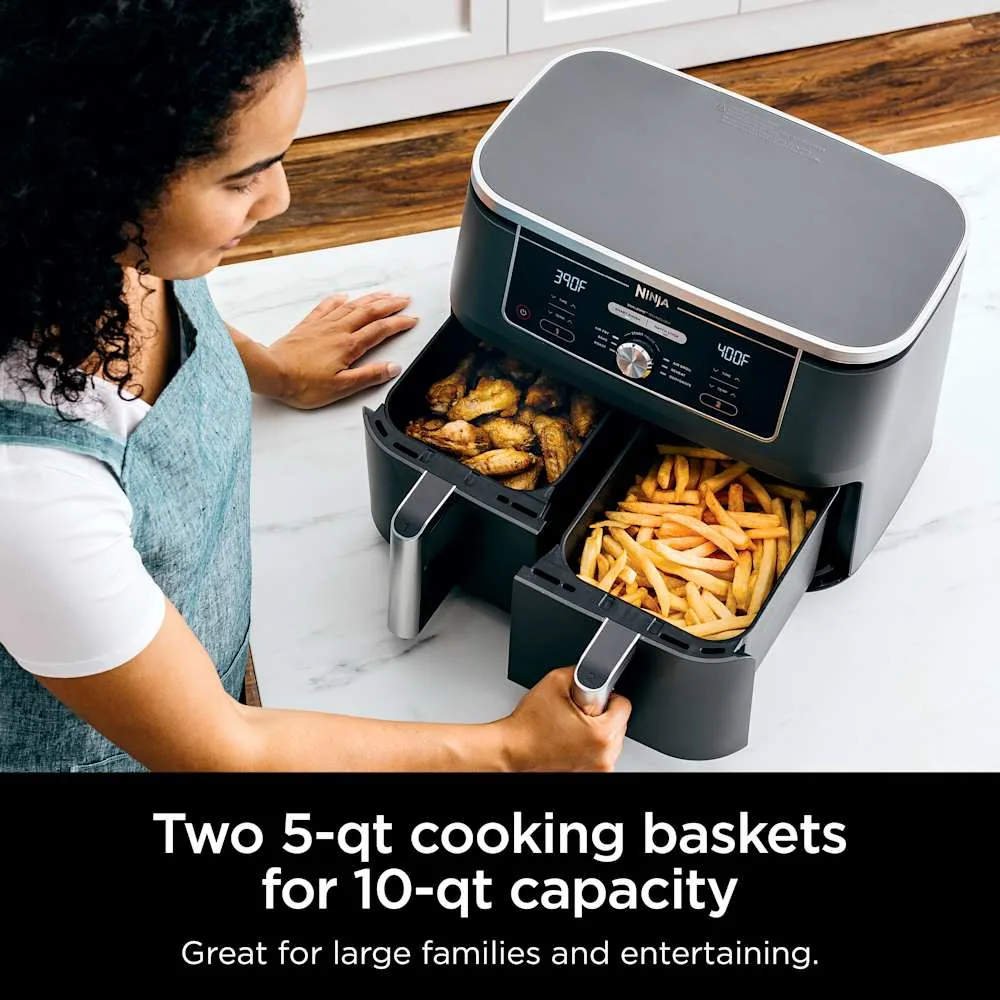 Ninja Foodi Dual Zone XL Air Fryer DZ401 - 9.5L - Black