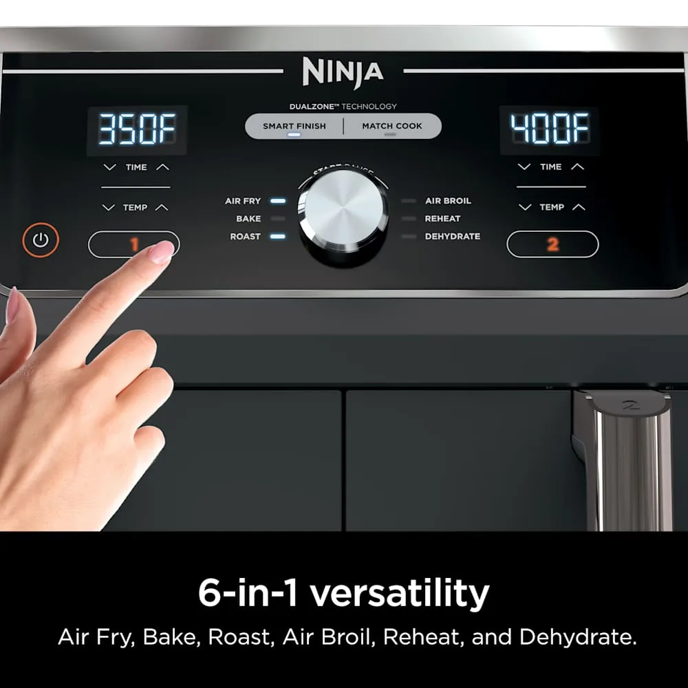 Ninja Foodi Dual Zone XL Air Fryer DZ401 - 9.5L - Black