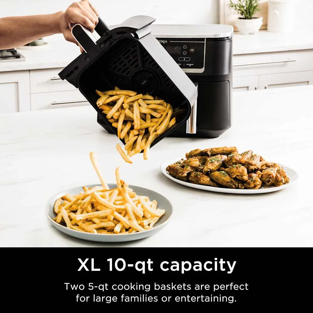 Ninja Foodi Smart XL Dual Zone Air Fryer DZ550 - 9.5L - Grey