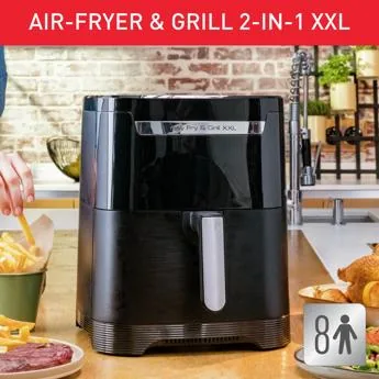 Tefal Easy Fry & Grill XXL 2-in-1 Air Fryer EY801828 - 6.5L - Black
