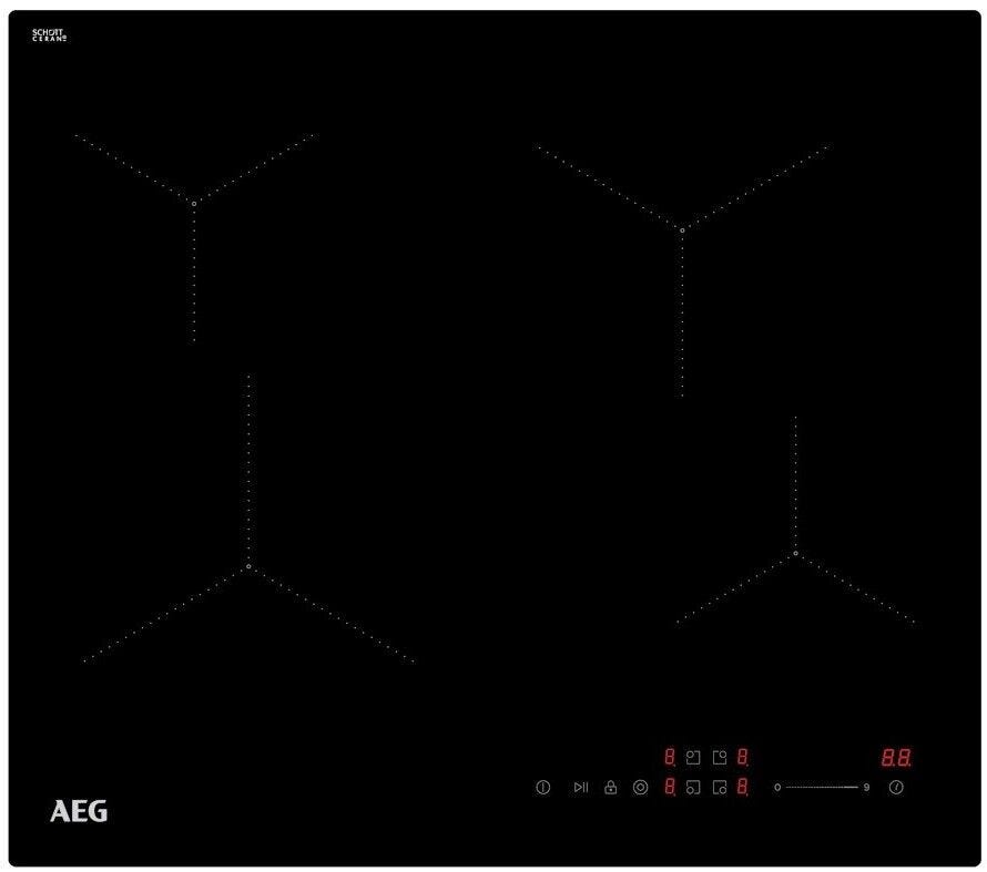 AEG 60cm Black Schott Ceran Hob - AEGZA60CBIHS1