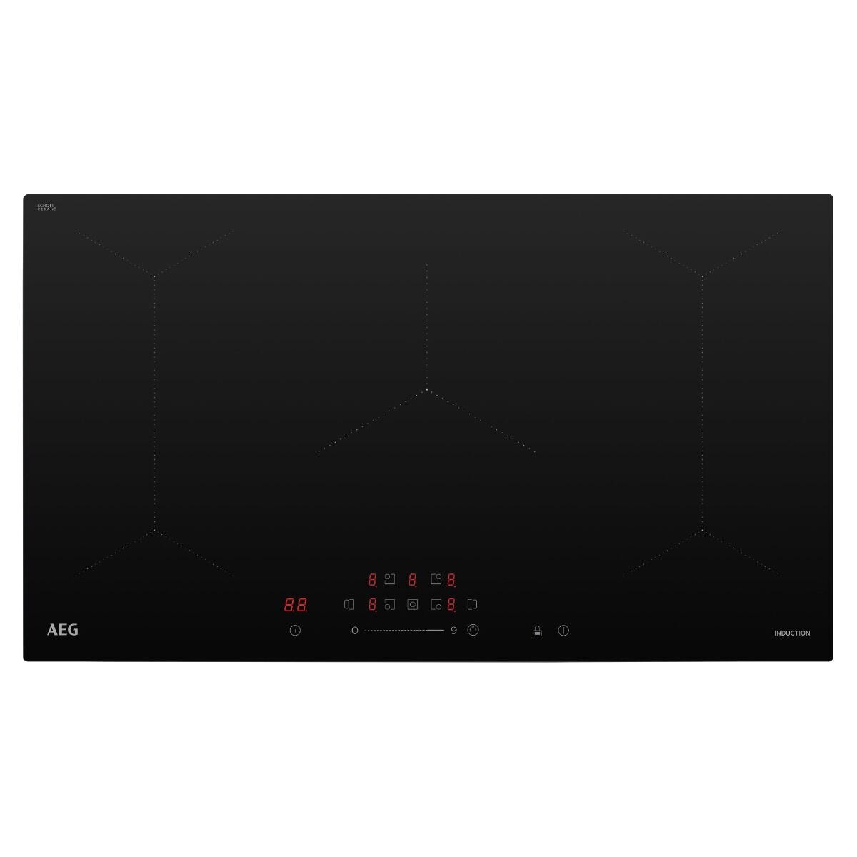 AEG 90cm Gloss Finish Schott Glass Induction Hob - AEG90IHG1M