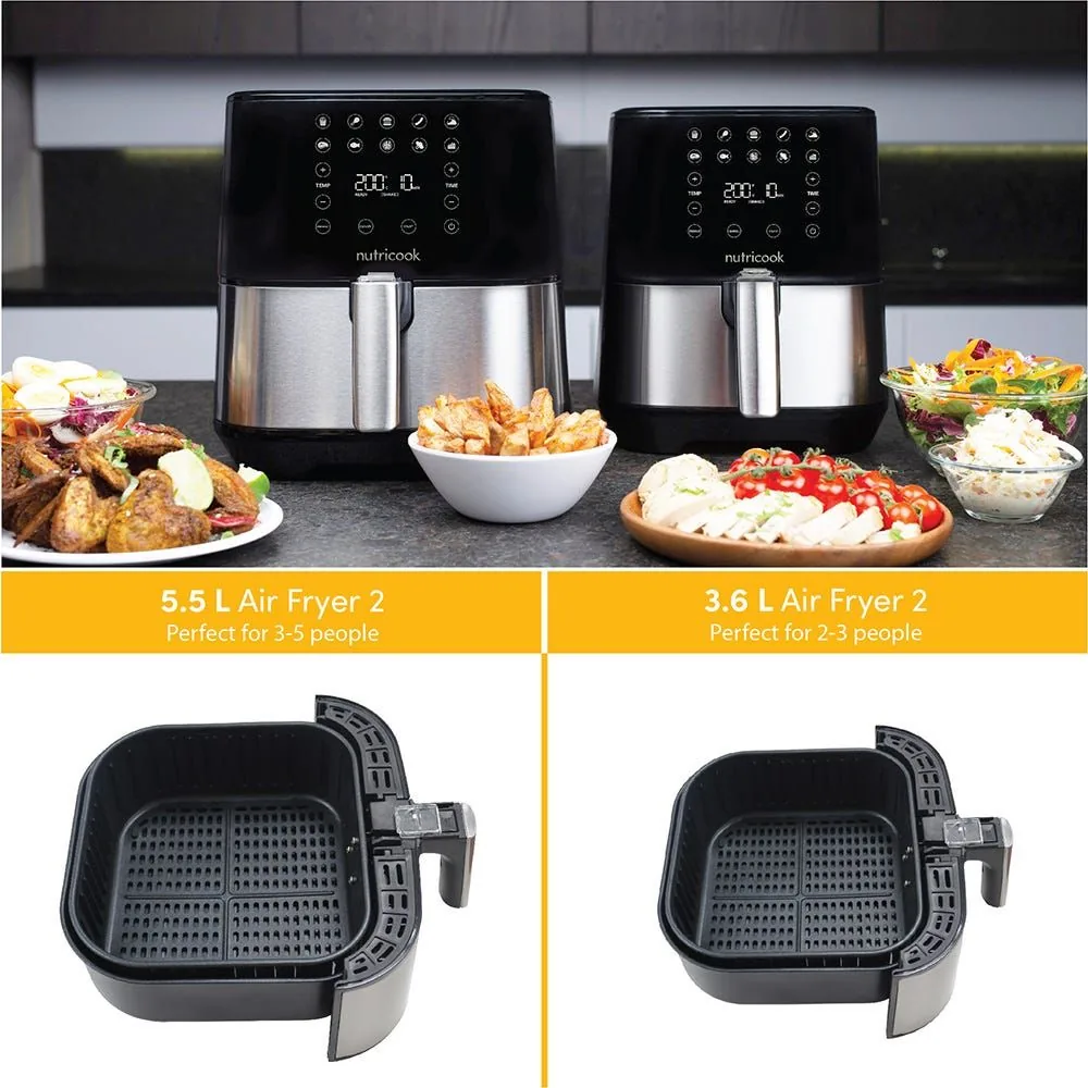 Nutricook Air Fryer 2 - 5.5L - Silver