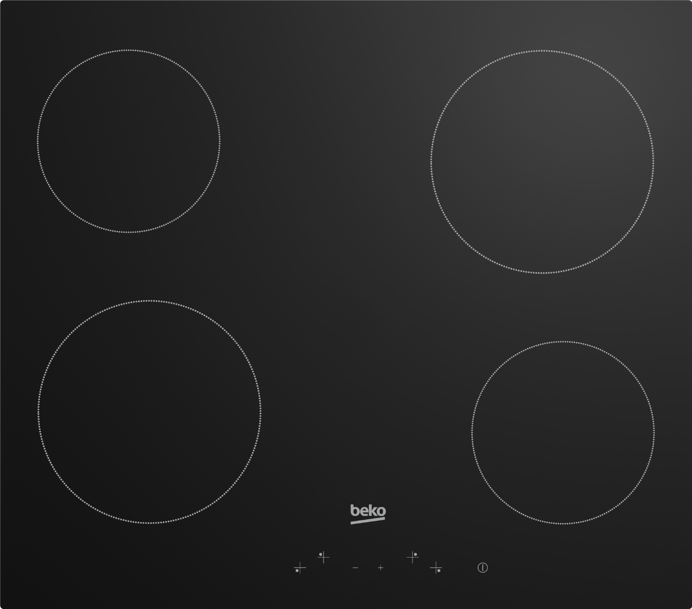 Beko 60cm Black Vitoceramic Hob - HIC64401
