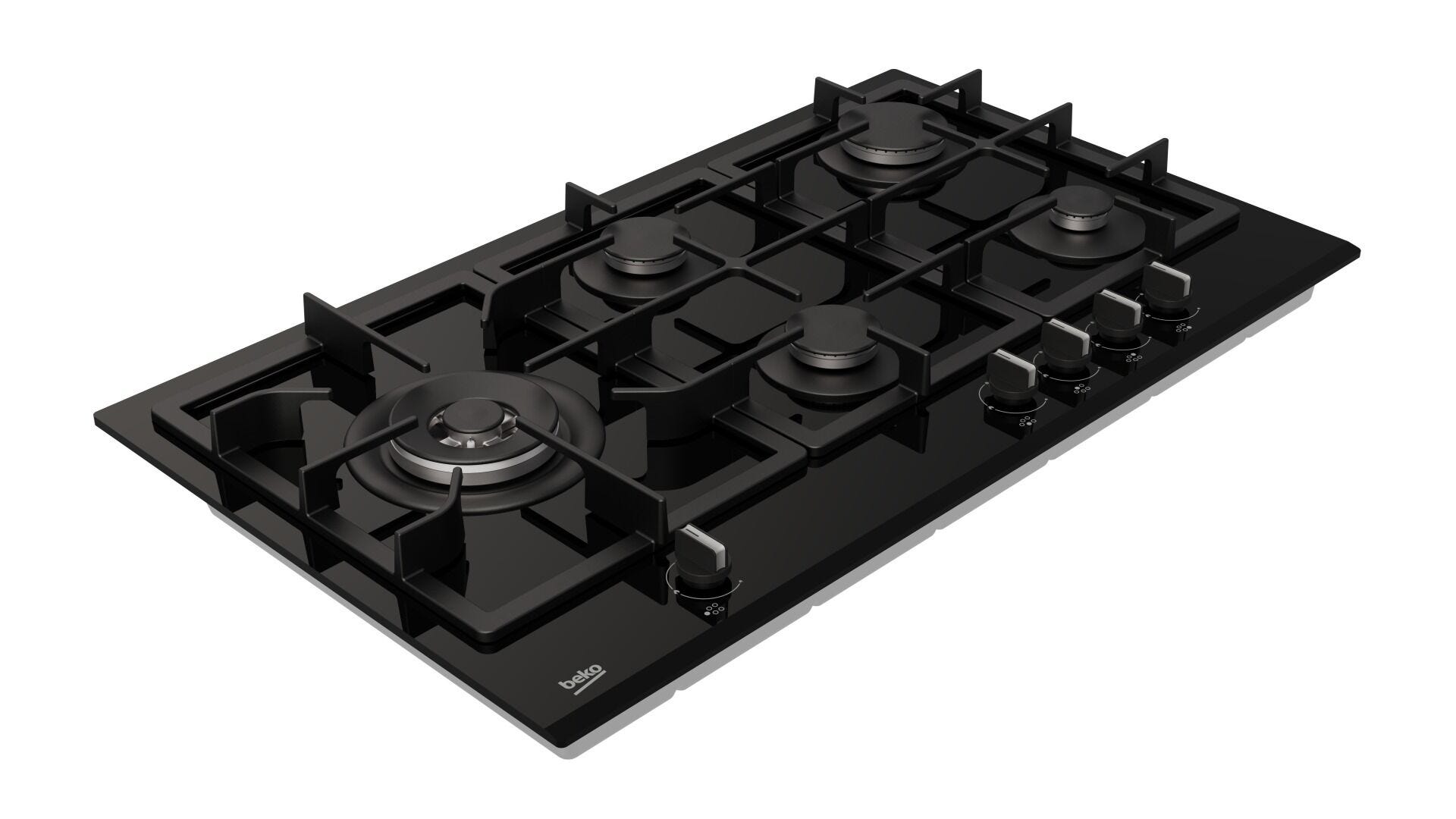 Beko 90CM Gas on Glass Hob - MACM90BG
