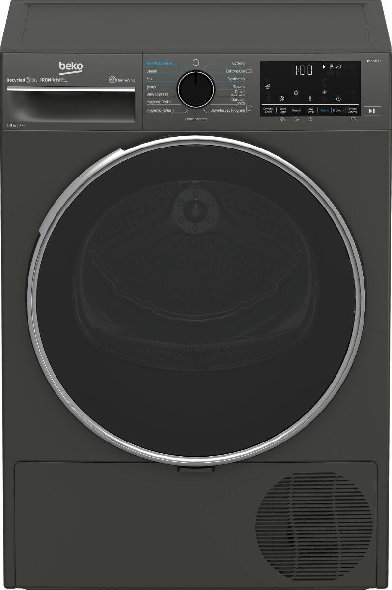 Beko 9kg Twilight Grey Heat Pump Dryer - B5T49233WM