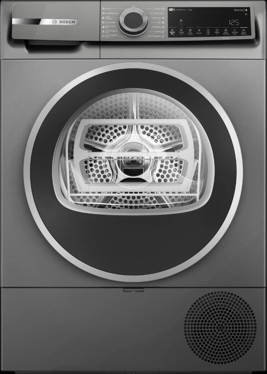 Bosch 10kg Series 6 Heat Pump Tumble Dryer - WQJ2521RZA