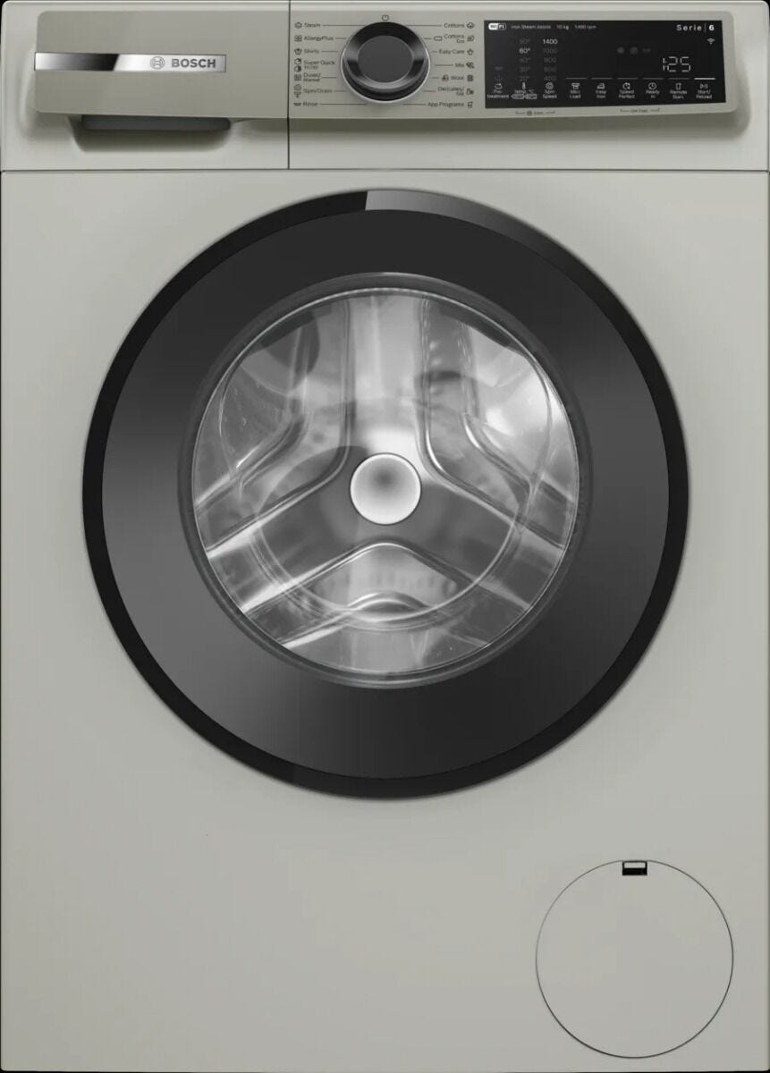 Bosch 10Kg Silver Inox Front Loader Washing Machine - WGK254ZXZA
