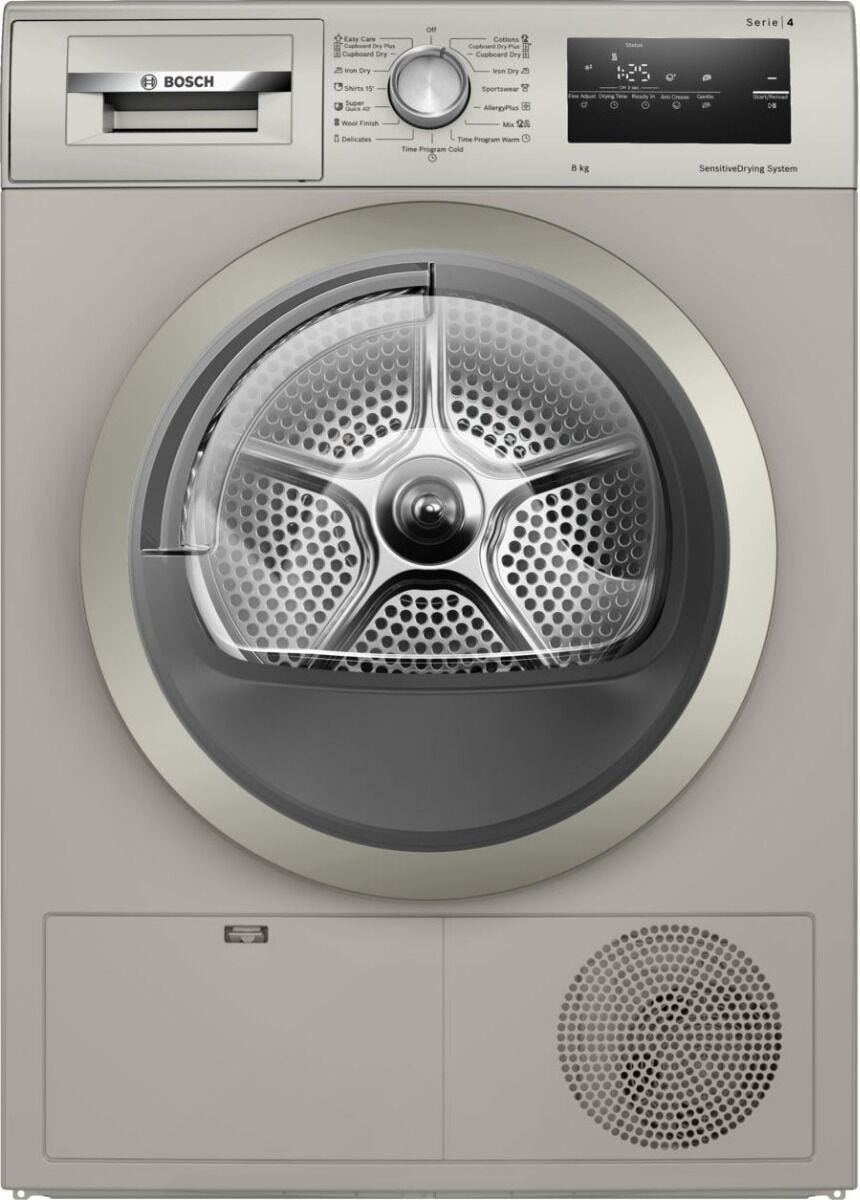 Bosch 8kg Silver Series 4 Condenser Tumble Dryer - WTN85401ZA