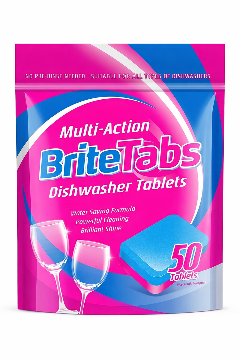 BriteTabs Dishwasher Tablets 50 Pack 1kg