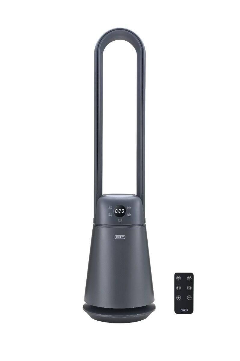 Defy Metalic Grey Bladeless Fan - DBF300