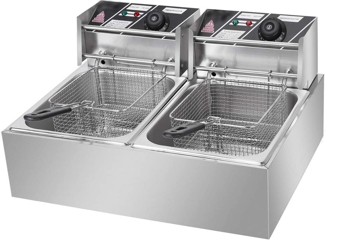 Delica 6L + 6L Double Pan Deep Fryer