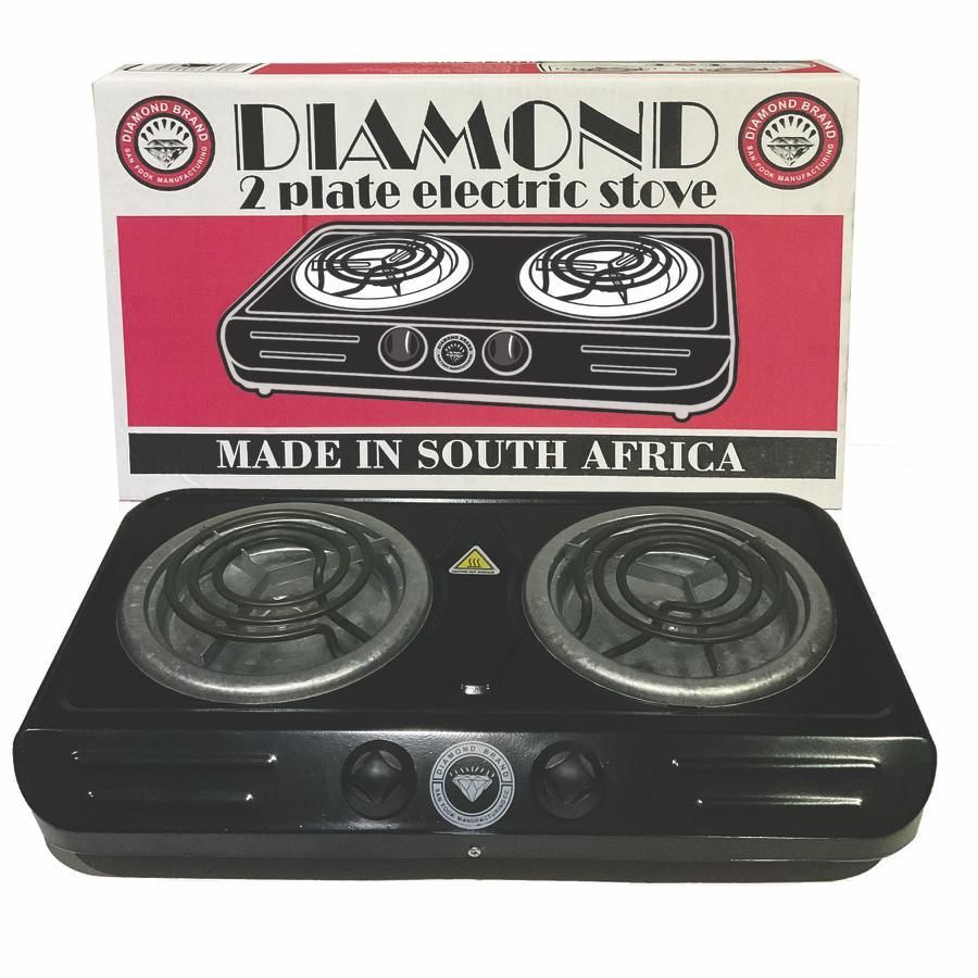 Diamond - Double Electric Spiral Hotplate Stove