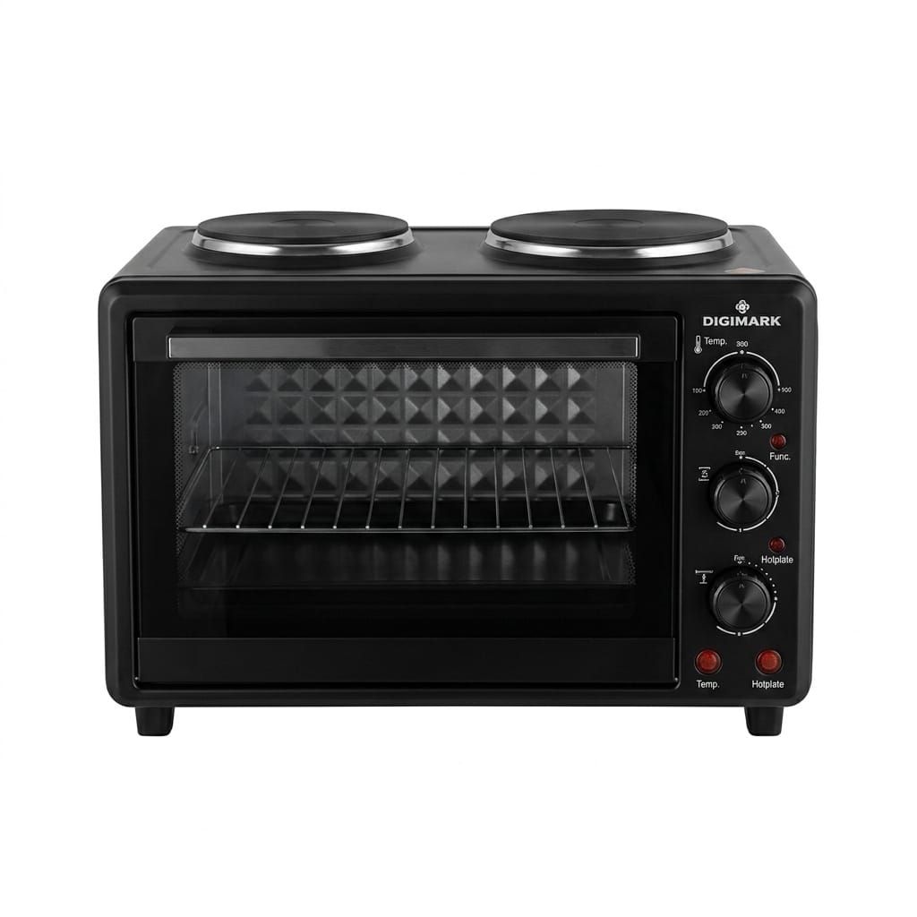 Digimark 32L Mini Kitchen Electric Oven with Solid Hot Plate - 3100W