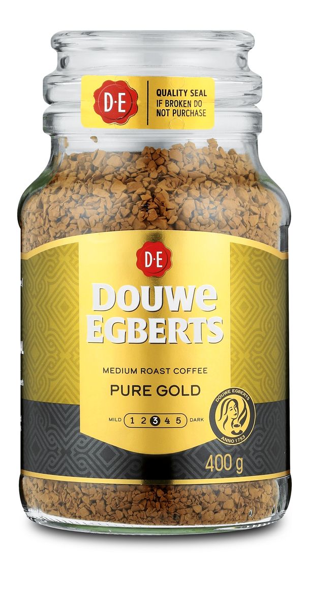 Douwe Egberts Pure Gold Instant Coffee - 400g Limited Edition Jar