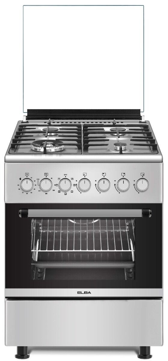 Elba 60CM 4 Burner Gas Stove with Electric Oven - 04/66CL442N