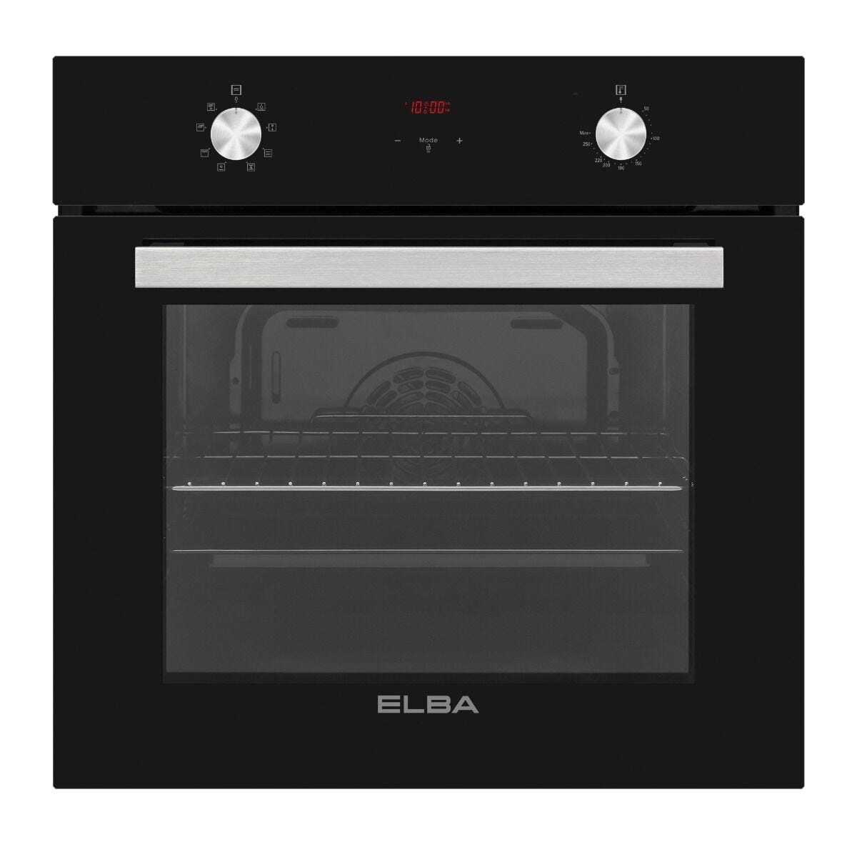 Elba 60cm Black Multifunction Electric Oven With Glass Finish - T60-5