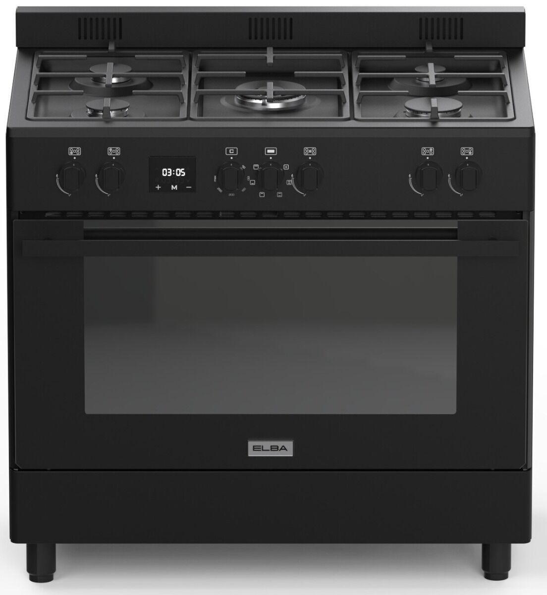Elba 90cm 5 Burner Gas Electric Oven - 04/9S4EX827MB