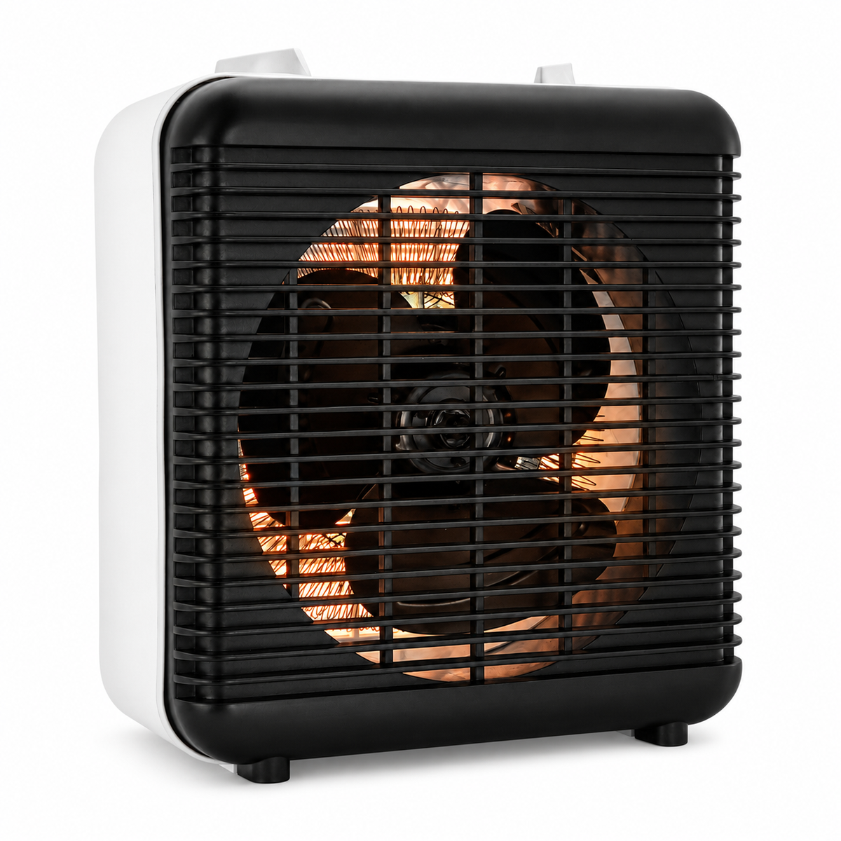 Elektra Square 2000W Fan Heater with Adjustable Thermostat - White