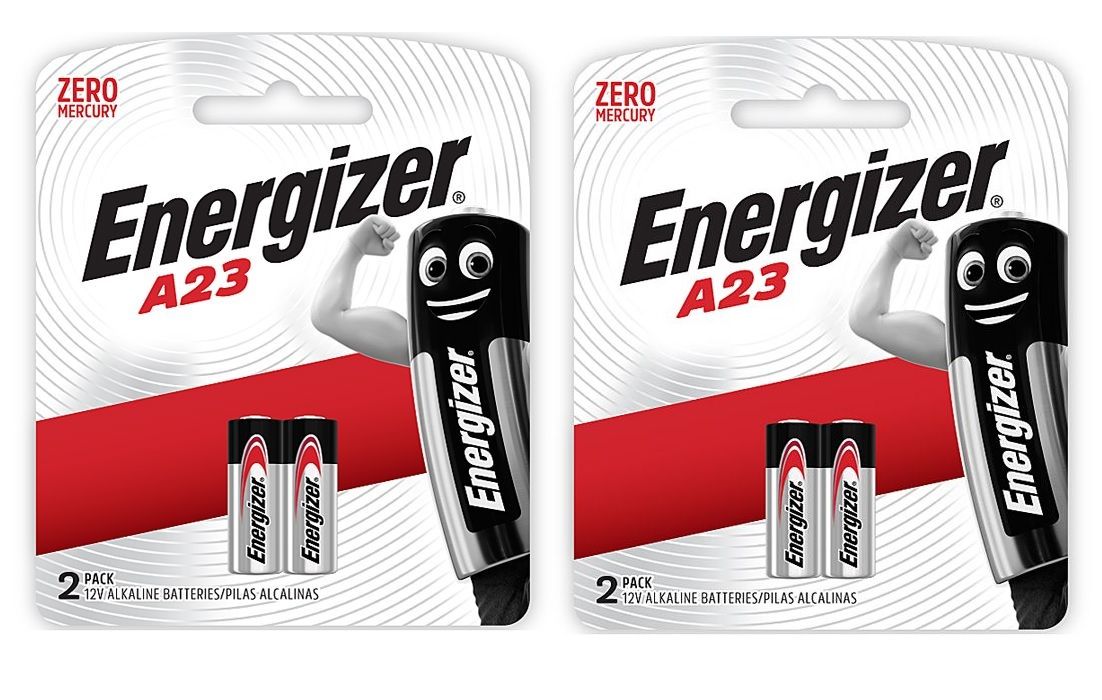 Energizer 12v Alkaline A23 Battery Card 2 - 2x Bundle