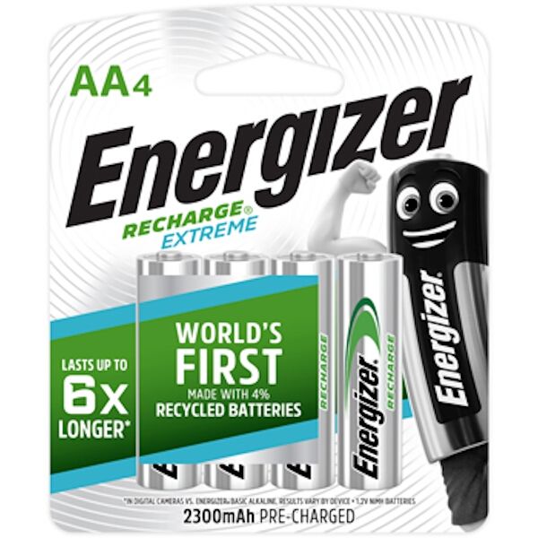 Energizer Recharge Extreme NiMH AA 2300mAh Battery Card 4