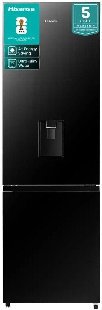 Hisense 347L Black Fridge Combi Freezer - H450BMIB-WD