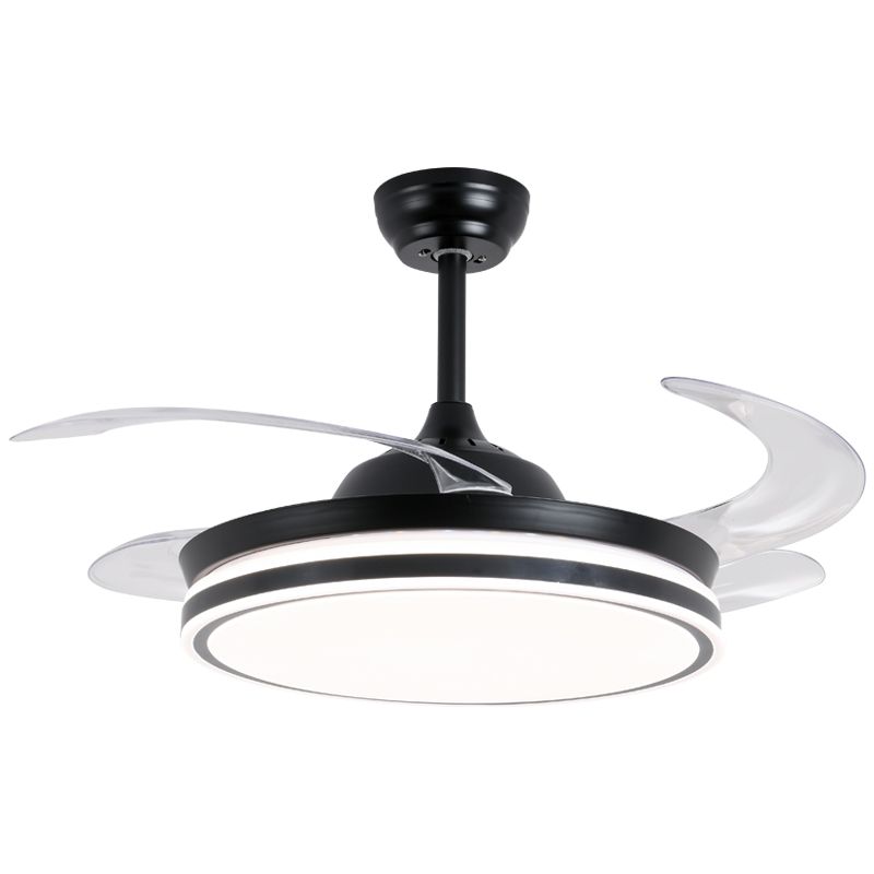 HOMMEX Black White Ceiling Fan with Light