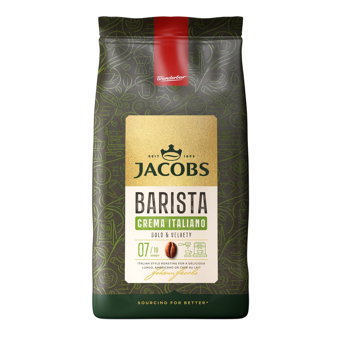 JACOBS Barista Editions Italiano Crema Coffee Beans - 1kg Pack