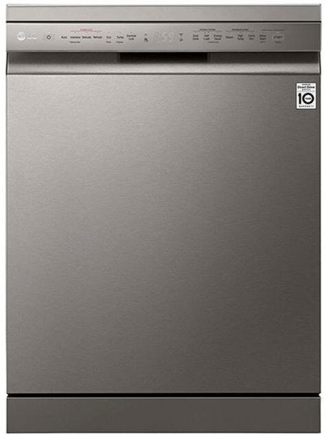 LG 14Pl Platinum Silver QuadWash™ Steam Dishwasher - DFB425FP