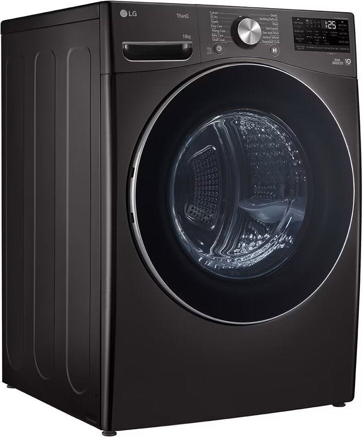 LG 18KG Black Steel Dryer - RH18U8JVCW