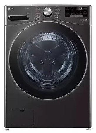 LG 21kg Black Steel Front Loader Washing Machine - F0P2CYV2E
