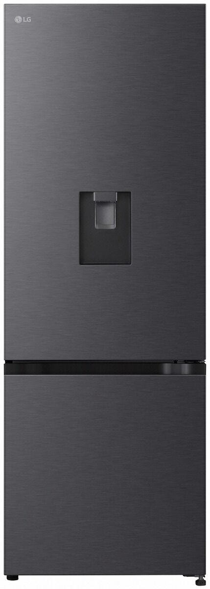 LG 331l Matt Black Fridge/Freezer With Built-In Water Dispenser - GN-F389FQDM