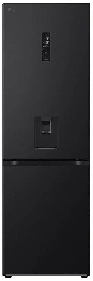 LG 376L Essence Matte Black Combi Fridge - GC-F459FSUW