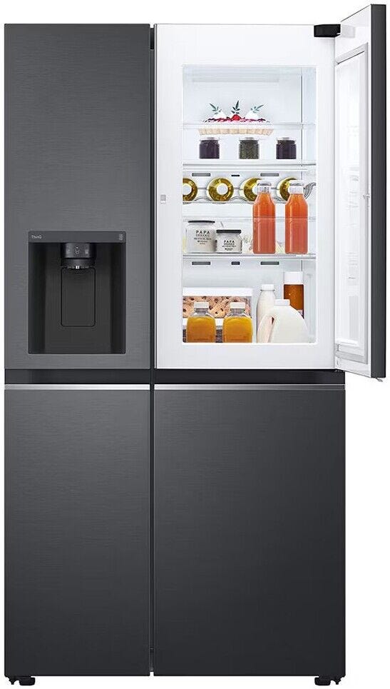 LG 617L Black Door-in-Door Non Plumbed Side by Side Fridge - GC-J257SQ2W