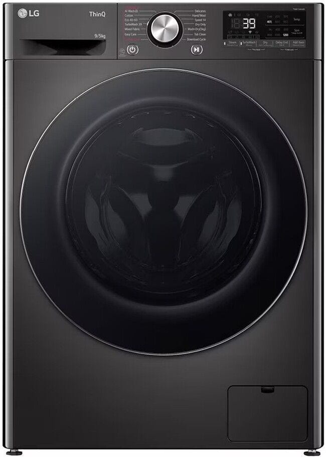 LG 9/5kg Black Finish Front Loader Washer Dryer Combo With AI DD™ A nd Steam+™ - F2Y9FCP2ZB