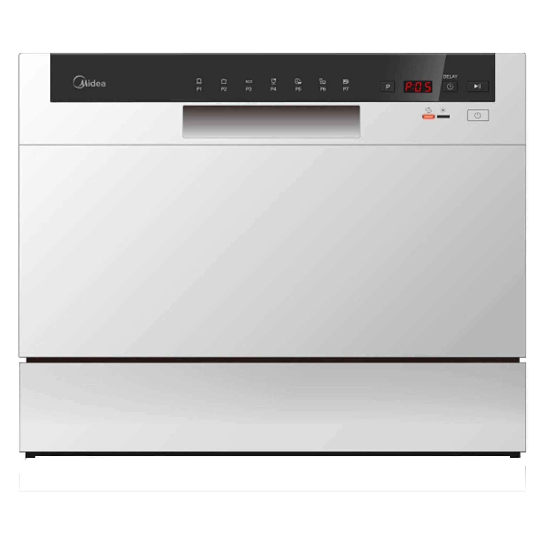 Midea 6 Place Table Top Dishwasher - White