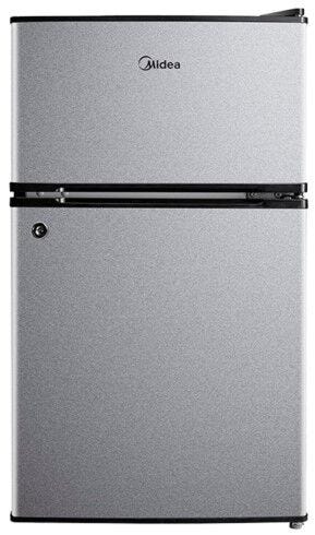 Midea 87l Silver Double Door Bar Fridge - HD-113FN