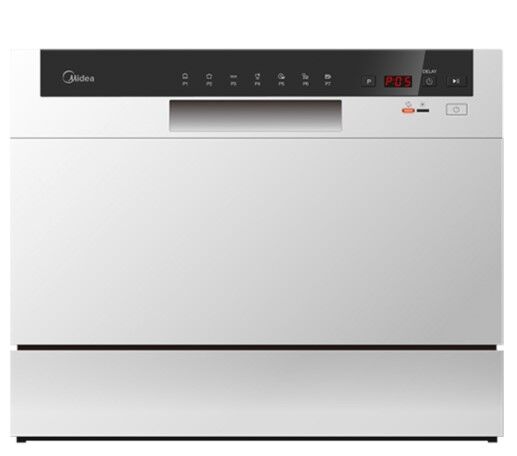 Midea White 6 Place Counter Top Dishwasher - WQP6-3602F